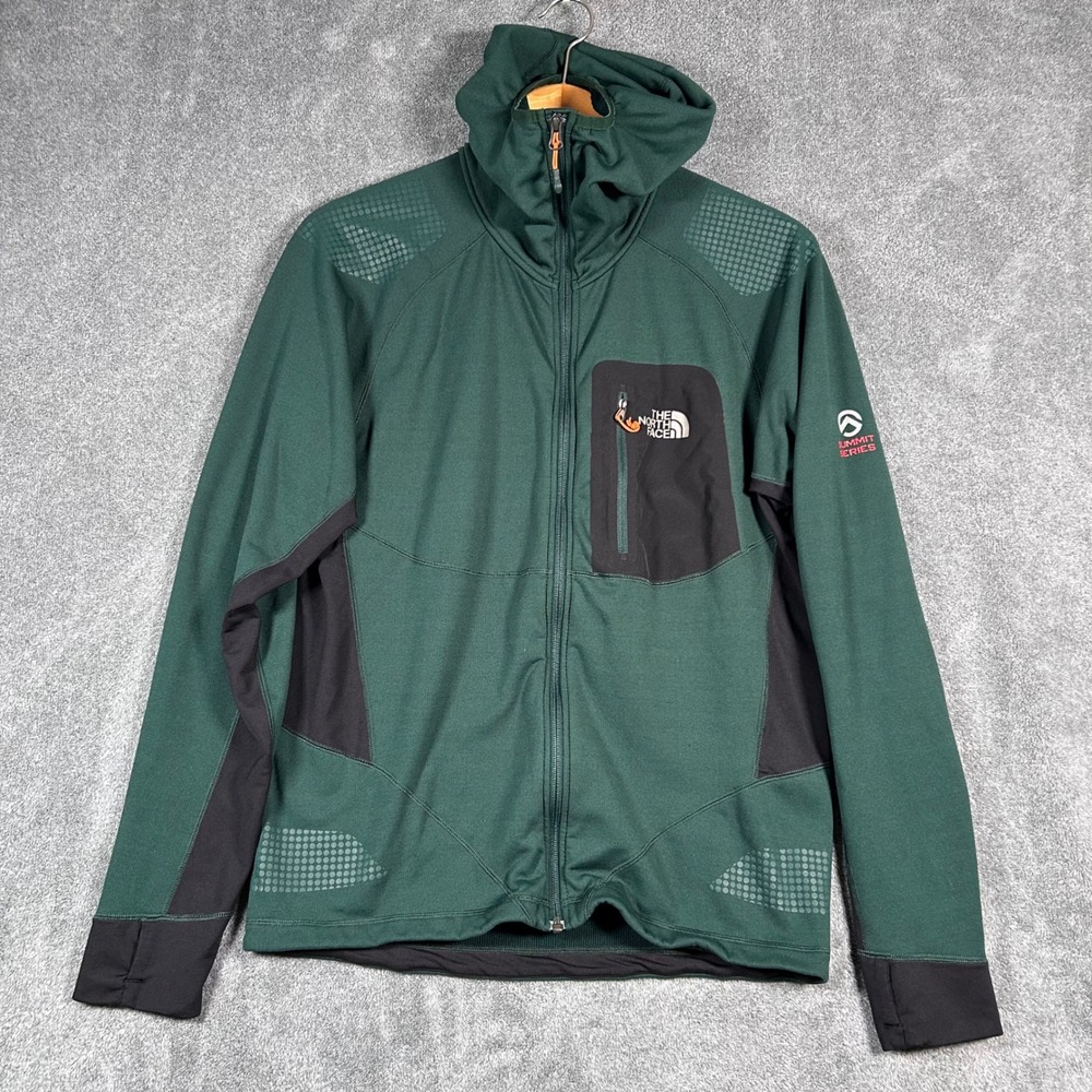 The North Face Summit Series Radish Mid Layer Jacket Mens Large Green Full Zip